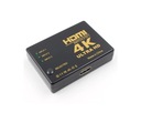HDMI 4K 3-vstupový prepínač so zosilňovačom + diaľkové ovládanie