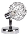 Chrómové nástenné svietidlo s kryštálmi 1X40W G9 COLLAR 91-13637 CANDELLUX