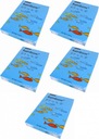 Dúhový kopírovací papier A4 500 listov modrý x5