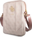 Taška GUESS 4G Big Logo Messenger taška, dámsky obal, ružová, koža