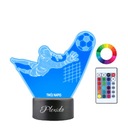 3D LED nočná lampa darček pre brankára futbalistu