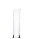 Sklenená váza, tuba, valec, 40 x 10 cm