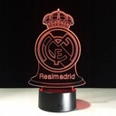 3D LED NOČNÁ LAMPA REAL MADRID S DIAĽKOVÝM OVLÁDANÍM