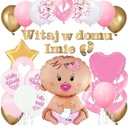 BALÓNKY uvítací set VITAJTE HOME banner NÁZOV