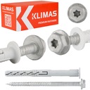Rámové hmoždinky 10x120 mm s golierom 50 ks TORX podložka