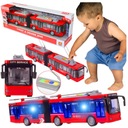 VEĽKÝ MESTSKÝ AUTOBUS Kĺbový TROLEJBUS LED Otváracie dvere zvukového pohonu