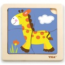 Praktické drevené puzzle žirafy VIGA