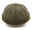DOKERKA krátka leonová šiltovka bez brmbolca GREEN KHAKI Pako Jeans