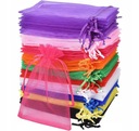 120x TAŠKA ORGANZA 12 FAREB 15x10CM