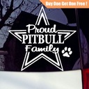 2*11,6CM Proud Pitbull Pit Bull Family Adhesive Rozm