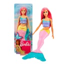 Bábika Barbie morská panna s ružovými vlasmi Dreamtopia GGC09