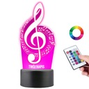 Stolná lampa Led Socha Note Note Music