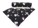 Posteľ DRY VET BED 100x75cm Králik čierna/ružová