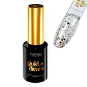 Hybridný top na nechty s ozdobami Yoshi 10ml Gold Dream