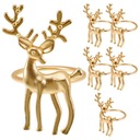 Spona na obrúsky Christmas Round Dinner Party 6 ks