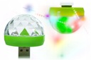 LED Disco LED USB guľa so zvukovým senzorom