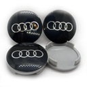 4 kryty kolies AUDI 60-56 mm N23 ČIERNA
