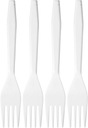 Plastové jedálenské vidličky White Cutlery 200 ks
