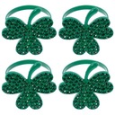 4 ks krúžky na obrúsky Clover Dekory na obrúsky na ozdoby