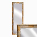 Zrkadlo v drevenom ráme zlatá 140x50 do obývačky
