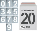 Opätovne použiteľné šablóny na maľovanie Numbers 20cm set