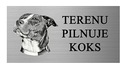 VÝSTRAŽNÁ TABUĽA GRAVÍROVANIE OCELE FOTO TEXT PES
