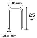 Pozinkované sponky zošívačky GA18 4000 25 mm