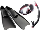 TUSA VISIO POTÁPAČSKÁ SET MASKA Šnorchel FINS UF1202 RED