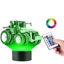Stolná lampa Led Socha Traktor Traktor John Deere Engraver + diaľkové ovládanie