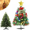 Malý vianočný stromček na kmeni s LED ozdobami 60cm