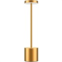 6W zlatá LED stolová lampa s dotykovým vypínačom