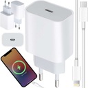 RÝCHLA SIEŤOVÁ NABÍJAČKA USB C 20W + 1M KÁBEL PRE IPHONE FAST CUB SET