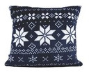 NORDICO vianočný vankúš 40x40 wz05, námornícka modrá