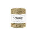 Twist -Twtwisted 3 mm kovové zlaté káble