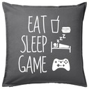 Vankúš EAT SLEEP GAME 50x50 darček