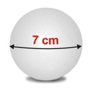 Polystyrénová guľová guľa vyrobená zo stropu 7 cm 10 ks