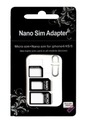SADA ADAPTÉRA SIM KARTY 4v1 micro USB nano USB