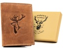 Pánska peňaženka, prírodná nubuková koža, ochrana RFID kartou