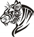 Nálepka na stenu Tiger - Divoké mačky 15