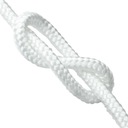Lano Polypropylénová šnúra 2mm pletená plachta BIELA ​​400m