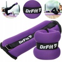 DrFit závažia na členky a zápästie posilňovňa 2x 0,5kg fialová