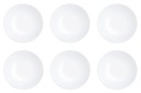 6x BIELE DEZERTNÉ TANIERE DIWALI 19 cm LUMINARC