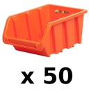 50 x kyvetová kontajnerová garáž 80x115x60mm Oranžová