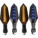 4X LED SIGNALIZÁCIA PRE MOTOCYKEL, SKÚTER, QUAD, MOTOCYKEL, DYNAMICKÉ SCHVÁLENIE