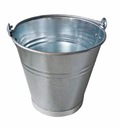 Pozinkované 12l ťažké kovové vedro