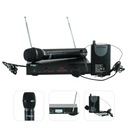 Bezdrôtový set 2x VHF mikrofón + STANICA