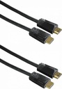 Kábel Hama Techline 4K HDMI 1.4 1,5 m čierny x2