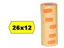 ŽLTÁ páska, visačky do etiketovacieho stroja 26x12 100 ks