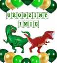 BALÓNKY narodeninový set DINOSAURY + MENO
