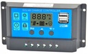 10A PWM solárny regulátor nabíjania 12V 24V s USB
